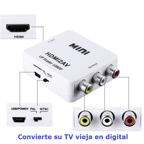 insulto Inicialmente Fracción Convertidor Hdmi a Rca – Comprasin.com