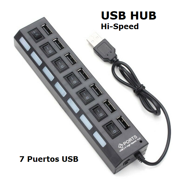 Regleta Hub 7 USB 2.0 –