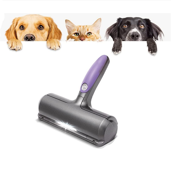 Cepillo para pelos de mascotas - FUR DADDY™ - Quitapelos para gatos y  perros - Morado y gris - Adulto