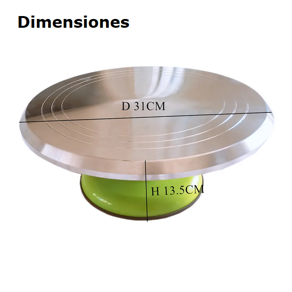 Soporte Giratorio Para Plato De Microondas | Triple Brazo, Marrón Claro | Compatible Con Base De 24.5cm