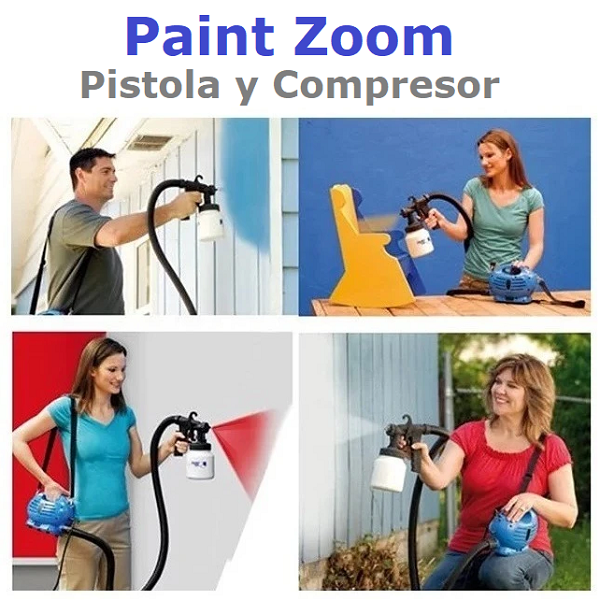 Compresor Pistola Pintar Pulverizador Pintura Paint Zoom