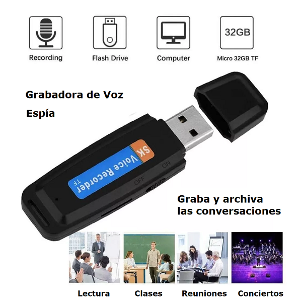 Grabadora de Voz USB Espía –