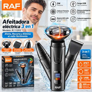 Afeitadora Recargable RAF – Afeita, Recorta y Perfila (1)