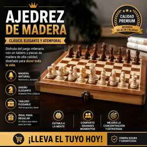 Ajedrez de Madera con Imán (20)
