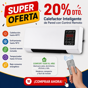 Calefactor Inteligente de Pared con Control Remoto (9)