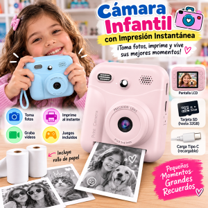 Cámara Infantil con Impresión Instantánea (6)