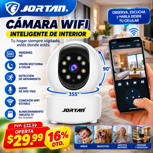 Cámara Wifi Inteligente de Interior Jortan (8)