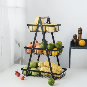 Canasta de frutas metálica de 3 niveles (4)