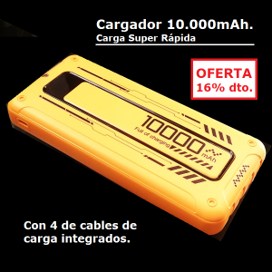 Cargador de Celular 10.000mah 4 cables integrados (9)