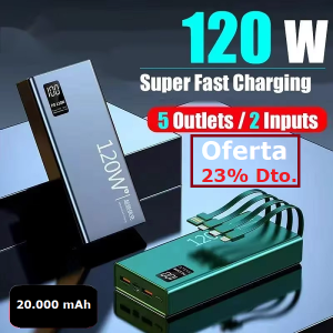 Cargador rápido de celular 20.000mah 120w (7)