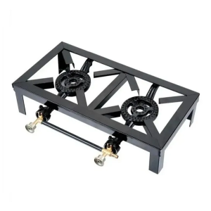 Cocina de gas de hierro de 2 quemadores (1)