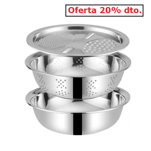 Juego de 3 piezas multiusos de acero inoxidable (10)