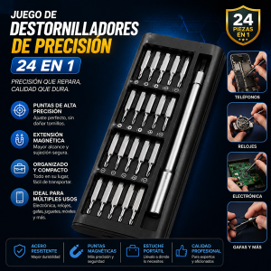 Juego de destornilladores de precisión 24 en 1 (20)
