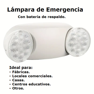 Lámpara de emergencia con batería (7)
