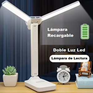 Lámpara recargable con doble luz led (1)
