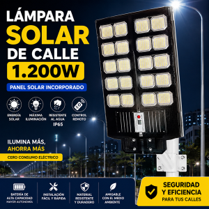 Lámpara solar de calle de 1.200w (20)