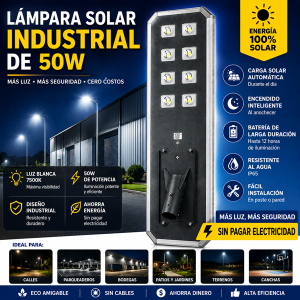 Lámpara solar industrial de 50w. (5)