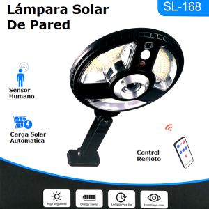 Lámpara solar de pared S-168 (3)