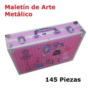 Maletín de arte metálico de 145 piezas (7)