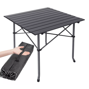 Mesa plegable cuadrada de camping (1)