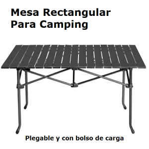 Mesa plegable rectangular para camping (1)
