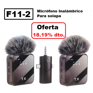 Micrófono inalámbrico F11-2 (7)