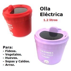 Olla eléctrica para fideos instantáneos 1.2L (10)