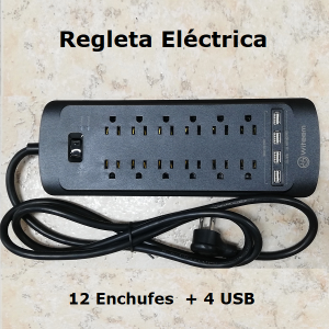 Regleta 12 enchufes y 4 USB (1)