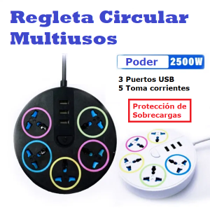 Regleta USB Andowl Q-UX4, Carga Rápida –