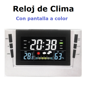 Reloj de clima con pantalla a color (2)
