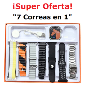 Smart Watch Ultra 2.01, 7 Correas en 1 (10)