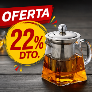 Tetera Premium de Vidrio con Infusor 750 ml (8)